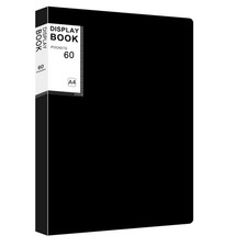 Portfolio Binder with Plastic Sleeves, 8.5 x 11 Art X 11 Inches, Black