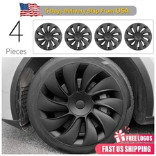 4Pcs Wheel Rim Covers 19 Inch Design for Model Y Juniper 2025 Cyclone Hubcaps