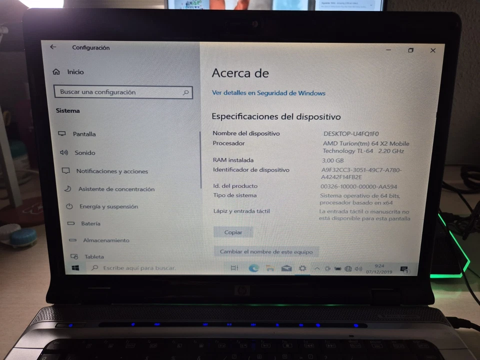 Portátil HP Pavilion dv6700 - Windows 10 Home Actualizado - Imagen 3 de 4