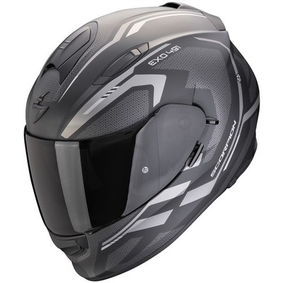 Scorpion Exo-491 Kripta Matt-Schwarz / Silber Motorradhelm Sonnenvisier