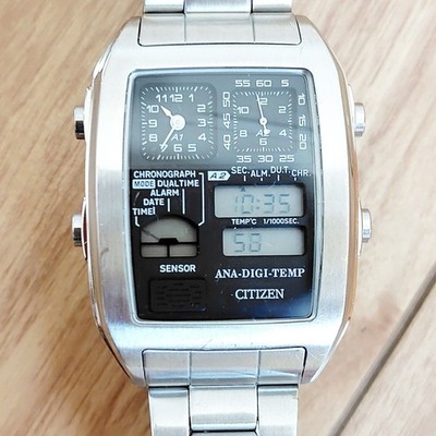 Citizen ANA-DIGI-TEMP Rare Import Analog Digital Watch Model