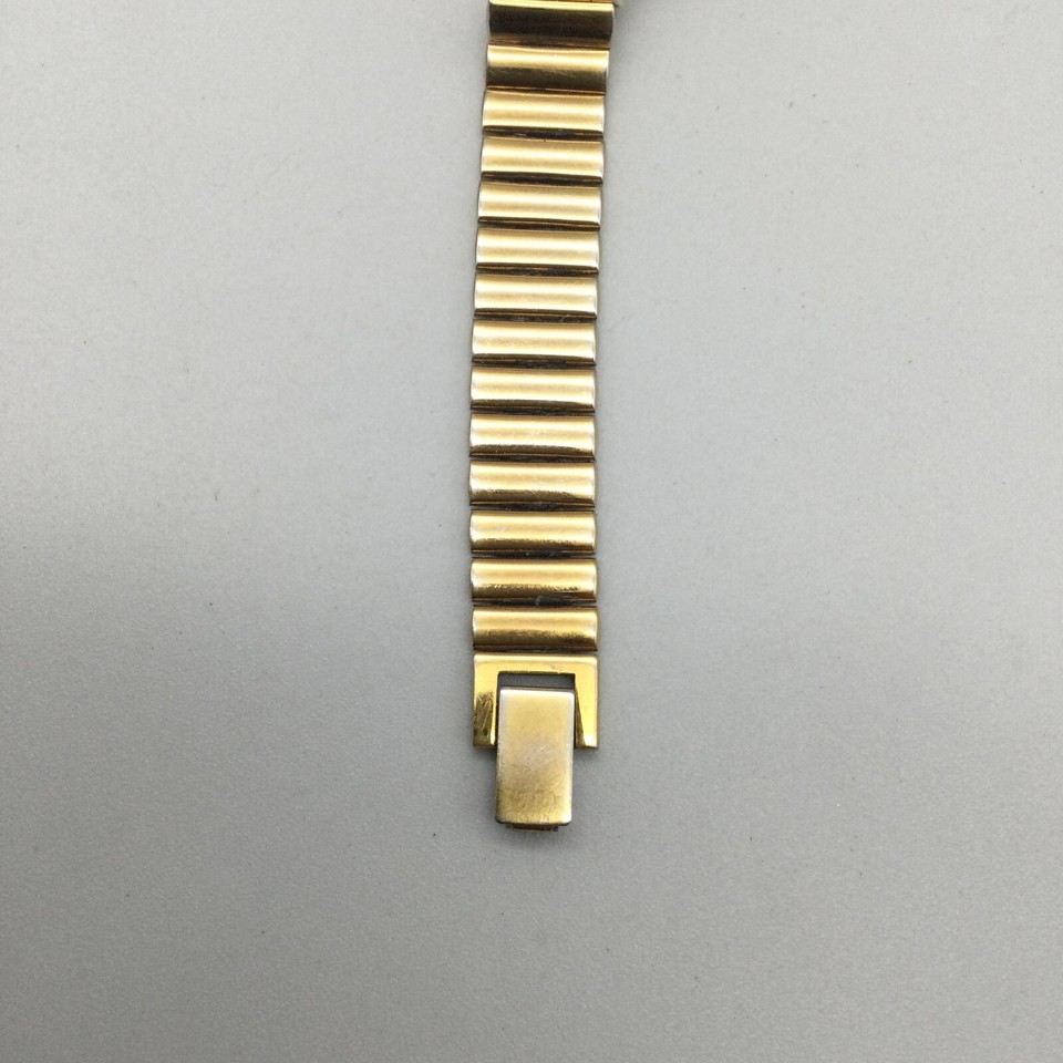 Vintage Seiko Rivoli Watch Women Half Moon Gold Tone 1F20-5D59 New ...