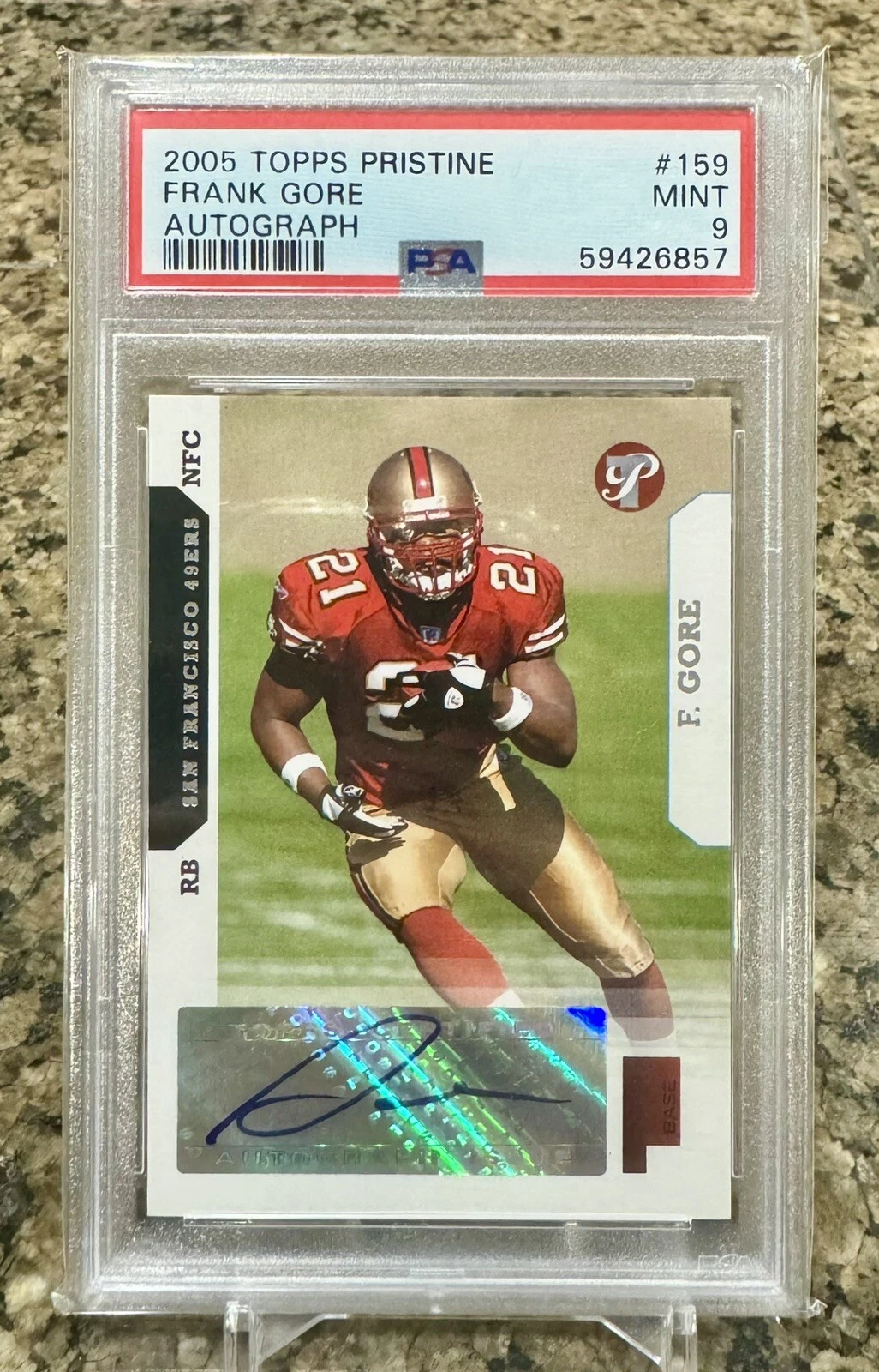 Frank Gore Topps Pristine #159 Autograph