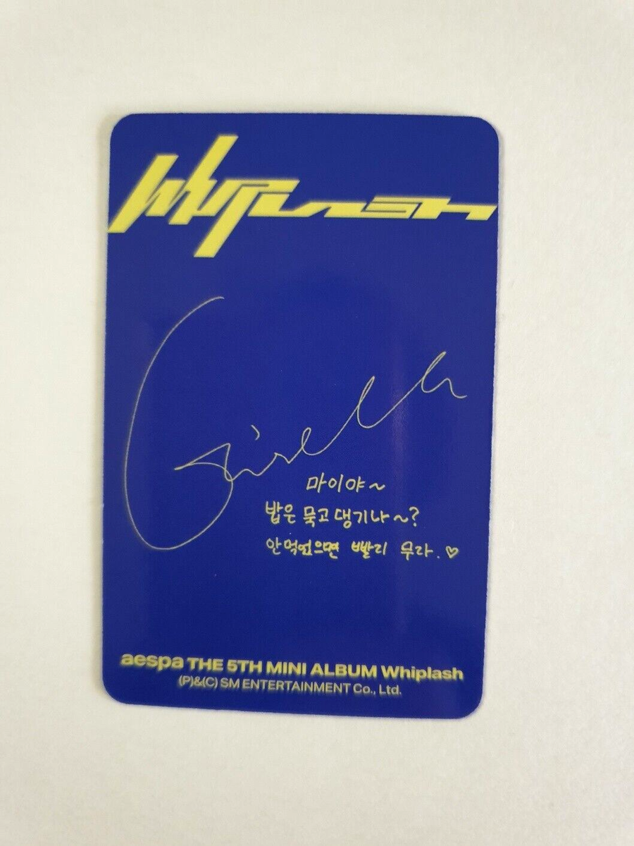 Aespa 5th Mini Album WHIPLASH Official Photocard + Target Aespa 5th Mini Album WHIPLASH Official Photocard + Target