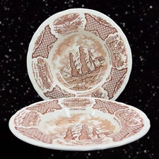 Fair Winds Alfred Meakin Staffordshire England Ceramic Bowl 2 pcs Set Grand Turk