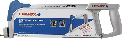 Lenox 12131 Lightweight High Tension Hacksaw Frame with D-Shape Handle & Blade