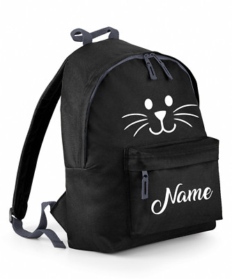 Personalisiert Ihr Text, Individuell Ihr Name, Hase Cartoon Schultasche, Rucksack Tasche
