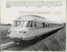 1972 Press Photo Amtrak train of National Railroad Passenger Corporation.