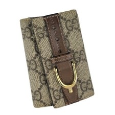 Gucci GG Key Holder Leather Wallet