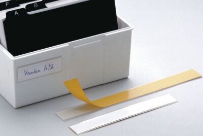 Durable 8015 19 Schilderrahmen Schildfix, mit Blanko-Einsteckschild, 200 x 15 mm