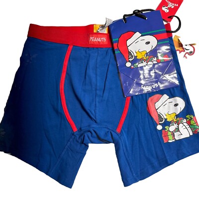 Peanuts Snoopy Mens Boxer Briefs With Gift Bag X-Large New