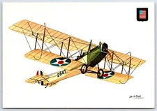 History of Aviation Spanish Art Postcard Curtiss JN4 WW1 USA FI.40