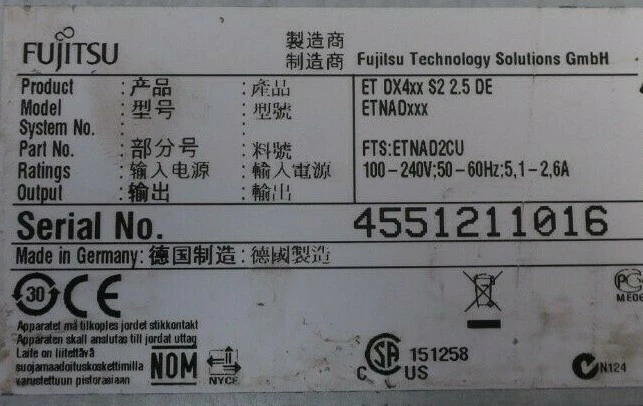 Fujitsu Eternus DX400 S2 DX410 S2  DE Disk Shelf ETNAD2CU With 24x 450GB 10K HDD - Image 3 of 3