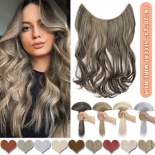 Wire In Natural Hair Extensions Elastic Band Secret Miracle Ring Real Thick Hair