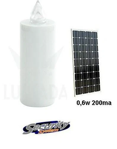 LUMINO VOTIVO LED CON PANNELLO SOLARE