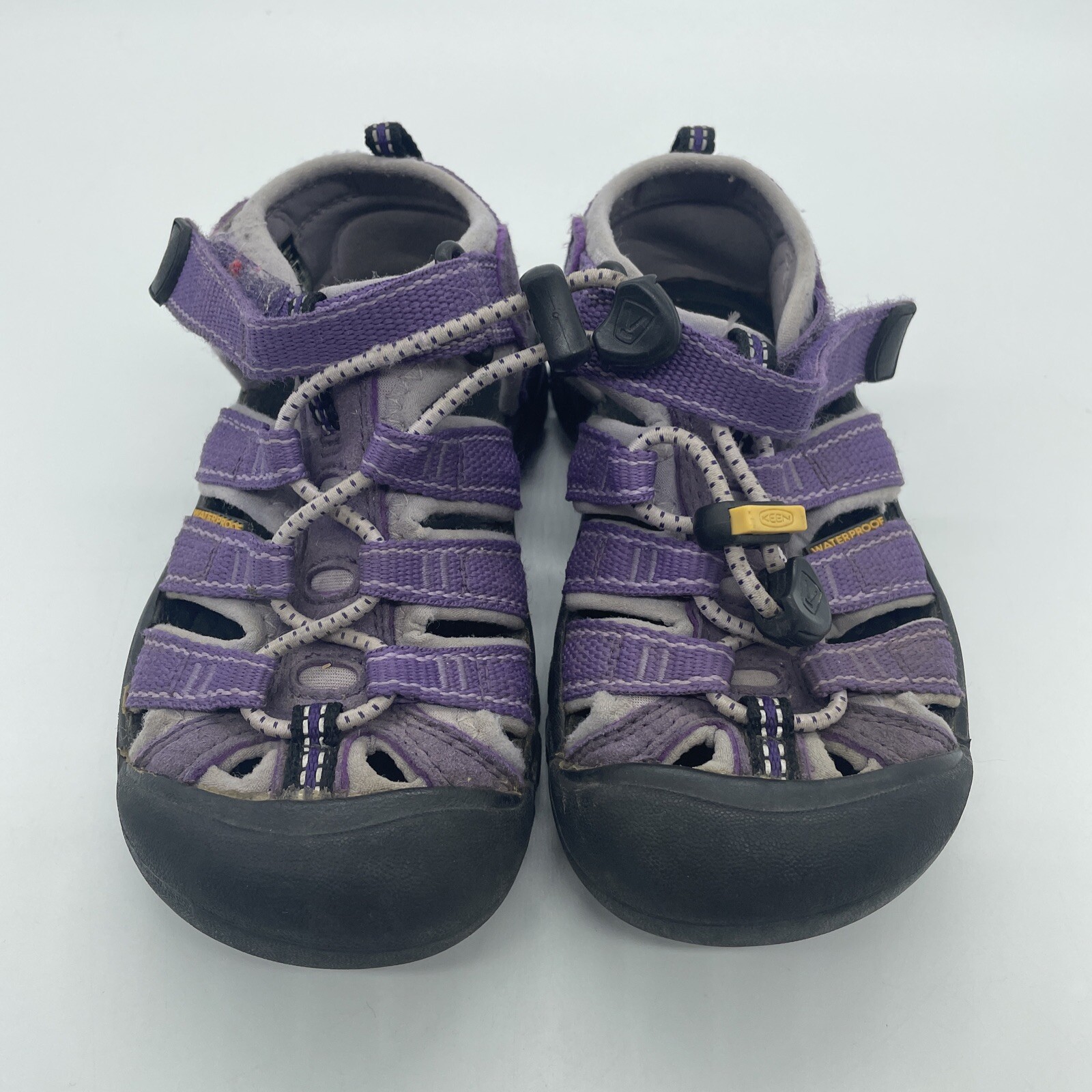 Keen Hiking Water Sandals Girls Toddler 11 Hook & Loop Heavy Rubber Sole Purple