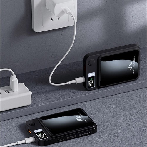 Universal Super Fast Mini Wireless Charging Power Bank PD 22.5W 5000mAh Battery - Picture 11 of 23