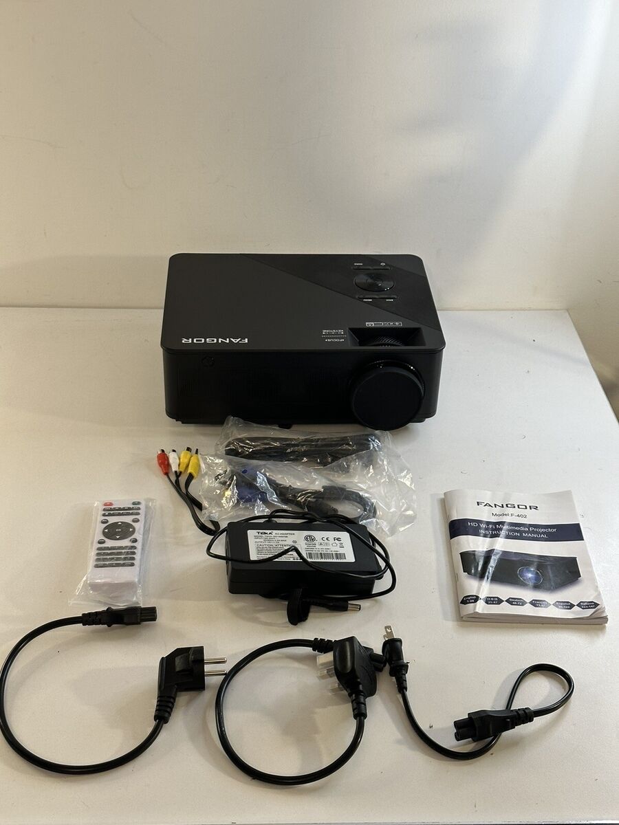 Fangor Multimedia Projector Model F-402 Wi-fi Bundle Open Fangor Multimedia Projector Model F-402 Wi-fi Bundle Open