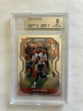 2020 PANINI PRIZM  JOE BURROWS BGS GRADE 9  Mint ROOKIE CARD Bengals