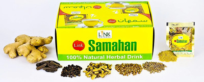 SAMAHAN Ayurveda Herbal Tea Natural Drink for Cough & Cold remedy 100 Sachets
