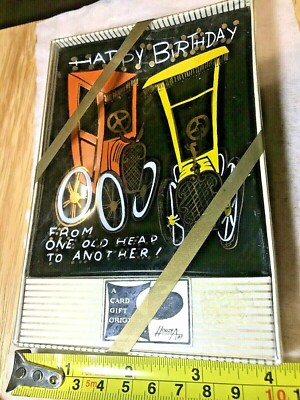 Mid Century Art Glass - Ashtray  From One Old Head to Another  New Vintage