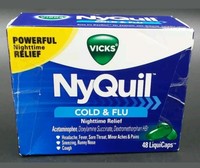 Vicks Nyquil Cold And Flu Nighttime Relief Liquicaps, 48 Liquicaps Vicks Nyquil Cold And Flu Nighttime Relief Liquicaps, 48 Liquicaps