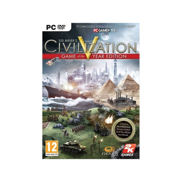 Sid Meiers Civilization 5 V Goty Game Of The Year Edition Pc Cd Rom For Sale Online Ebay