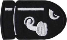 American Brand Super Mario World Bullet Bill Iron on Patch New in Bag Ship