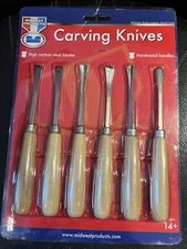 Midwest Products Carving Knives High Carbon Steel Blades #3802 NEW SEALED