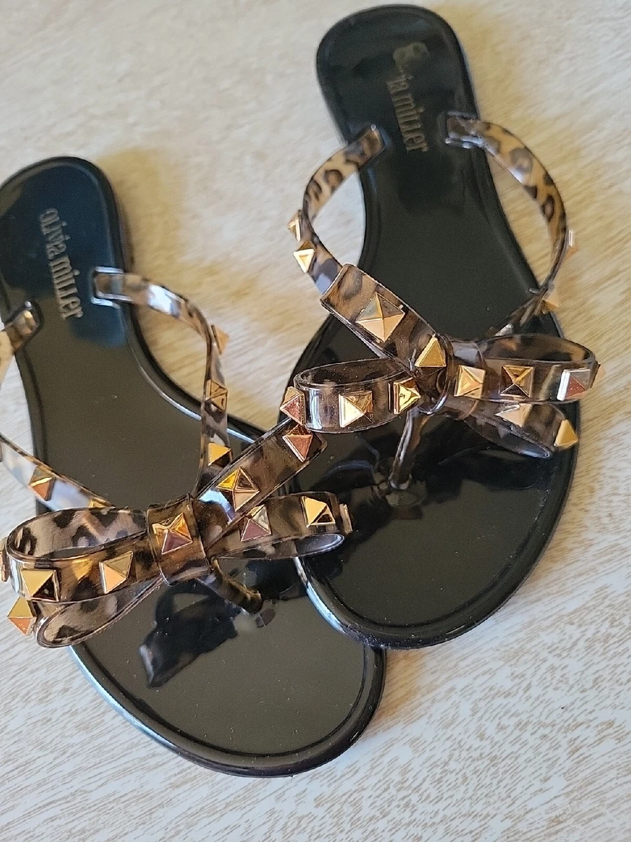 Women's miller leopard print thong sandals 2025