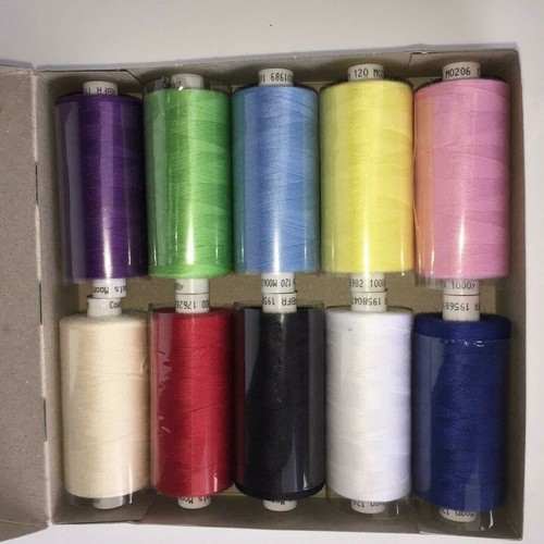 Coats Moon Overlocking Thread Sewing Machine Polyester Thread Cotton 1000 yards - Picture 24 of 26