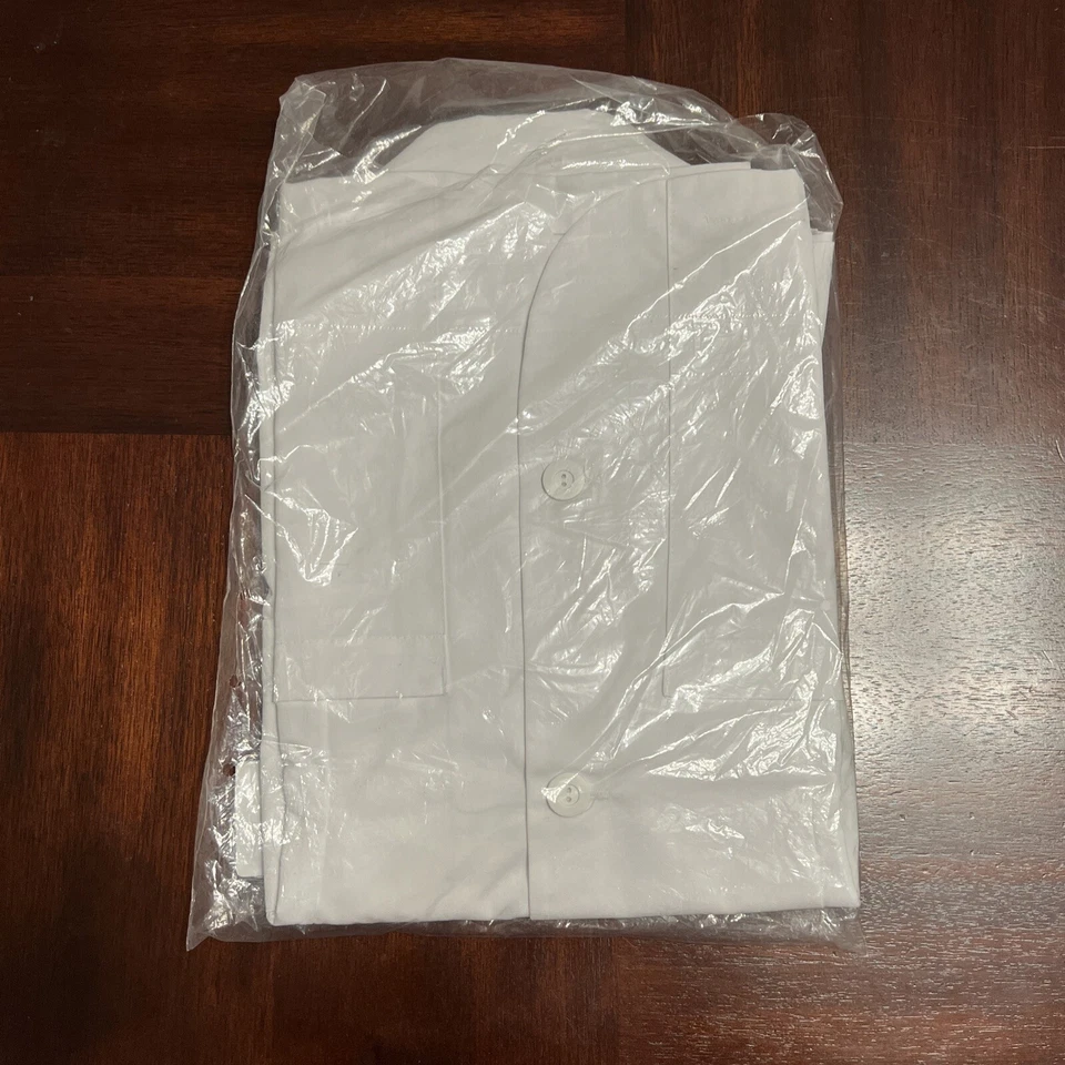 Casaco de laboratório feminino branco curto tamanho 2 Missy por Meta 28 em novo estilo 738-011-2 - Imagem 4 de 4