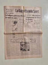 Gazzetta Dello Sport July 28 1972 Eddy Merckx - Calligaris - Vycpalek-Tom Bogs