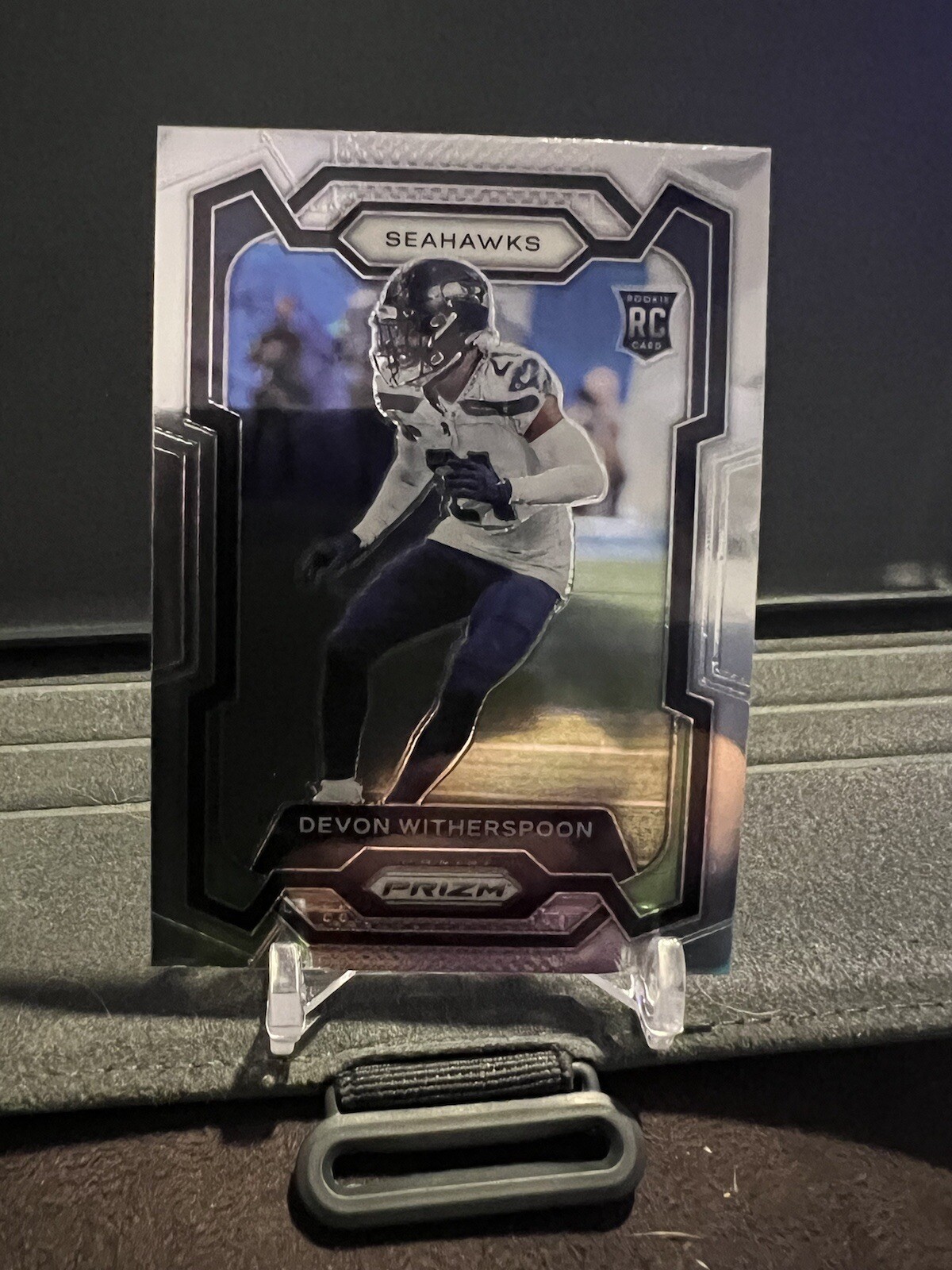 2023 Panini Prizm Devon Witherspoon Silver Prizm RC #389 Seattle Seahawks
