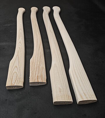 Lot of 4 pcs 31,5 - 28 inch (800 - 700 mm) Replacement Axe Handle blank