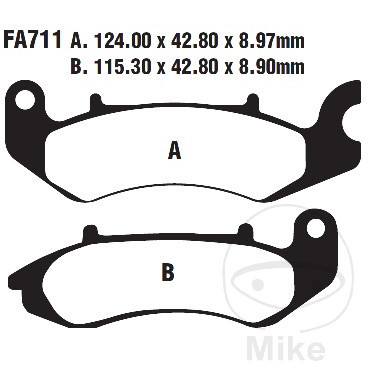 EBC Pastillas de freno estándar compatible con BENELLI TNT 135 13 CV, 9,5 KW 1CI - Imagen 1 de 2