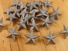 10 Star Nails LARGE 3 1/2" Inch Raw Tacks Rustic Western Clavo Flag Cast Iron