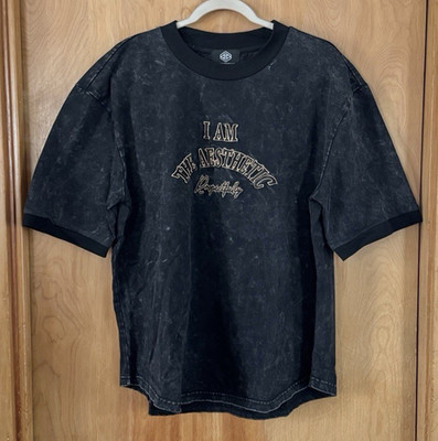 Brand of Eyecons Paris Men's I am The Aesthetic Acid Wash Tee T-Shirt Size M NEW