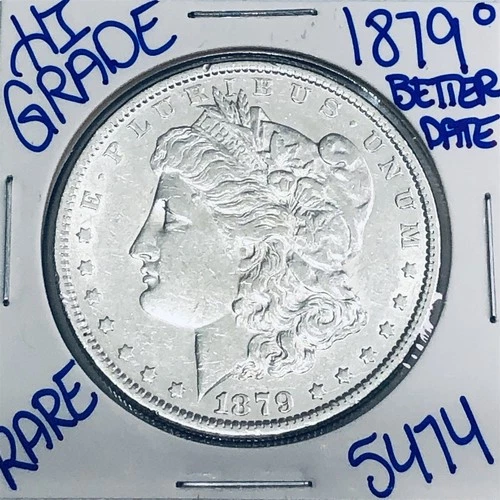 1879 O MORGAN SILVER DOLLAR AUTHENTIC HI GRADE U.S .MINT COIN FREE SHIPPING 5474