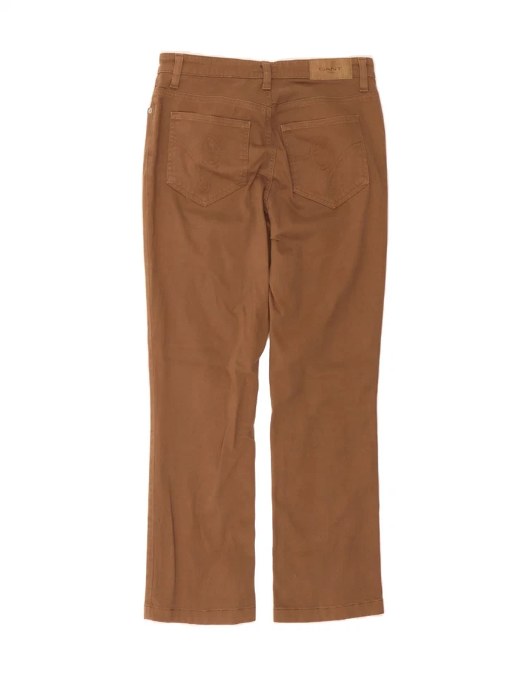 Pantalón informal recto para mujer GANT W29 L28 beige algodón DE02 Foto 2 de 3