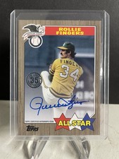 2022 Topps Series 2 Rollie Fingers On Card Auto - 1987 All Star Gold /25