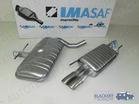 Imasaf Auspuff Set Mitteltopf+Endtopf für VW Golf III (3) 2.0 GTI 16V 1992-1997