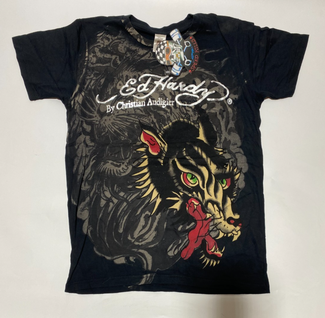 Authentic New Vintage Y2K Men's Ed Hardy T-shirt Mi Vida Loca