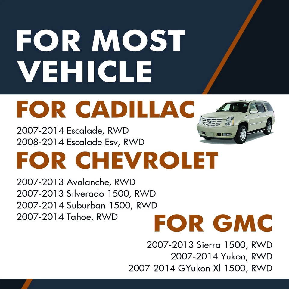Par de 2 conjuntos de cojinetes de cubo de rueda delantera para Chevrolet Tahoe 2007-2014 tracción trasera Foto 2 de 4
