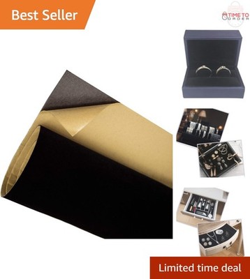 Self Adhesive Felt Fabric Velvet Drawer Liner Craft Jewelry Box Wallpaper 80