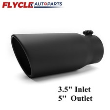 3.5inch Exhaust Tip 3.5 Inlet 5 Outlet 12 Length Stainless Steel Exhaust
