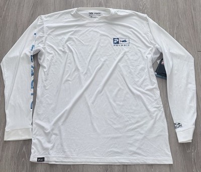 Pelagic Aqua Tek Long Sleeve Mens XXL White OffshoreFishing Boating Performance