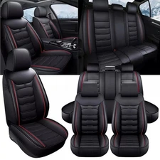 For Toyota RAV4 Car 5 Seat Covers Full Set Luxury Leather Front Rear Protector