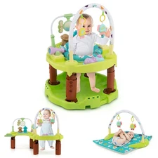 Baby Bouncer Activity Center, 3 in 1 Activity Center & Table | Infant Play Ma...