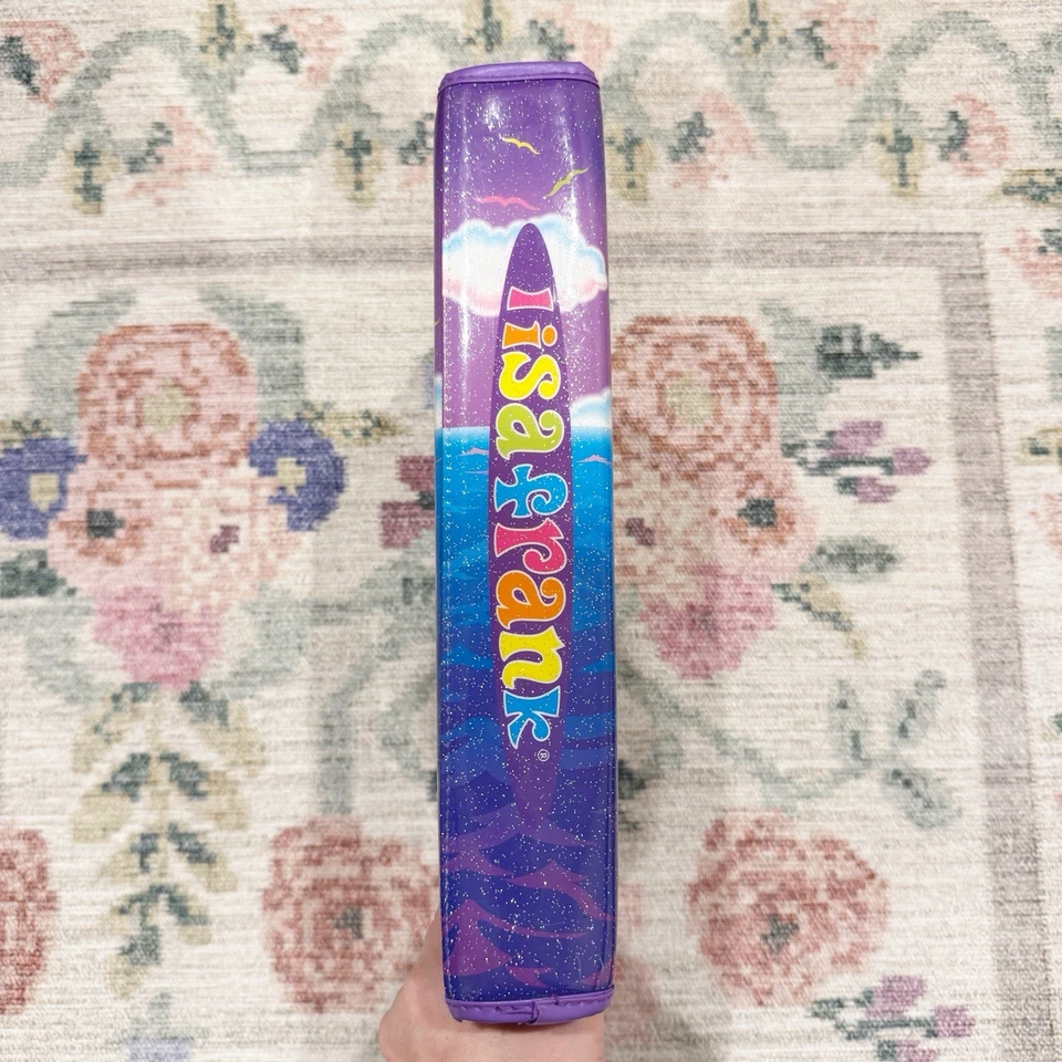 Vintage 90s Lisa Frank Three Ring Zipper Binder Rainbow Pirate Girl Puppy Y2K - Image 3 of 4